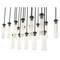 Z-Lite Beau Linear Chandelier, 17-Light, 18 In.W x 42 In.L x 12.75 In.H, Matte Black/Clear 740P-17L-MB - alternate 4